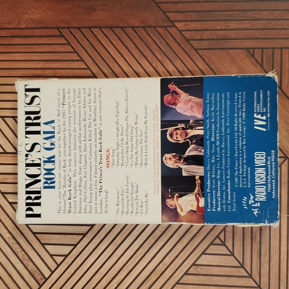 'Prince's Trust' Rock Gala VHS Wembley Arena June 5 - 6, 1987 EUC - Picture 2 of 6